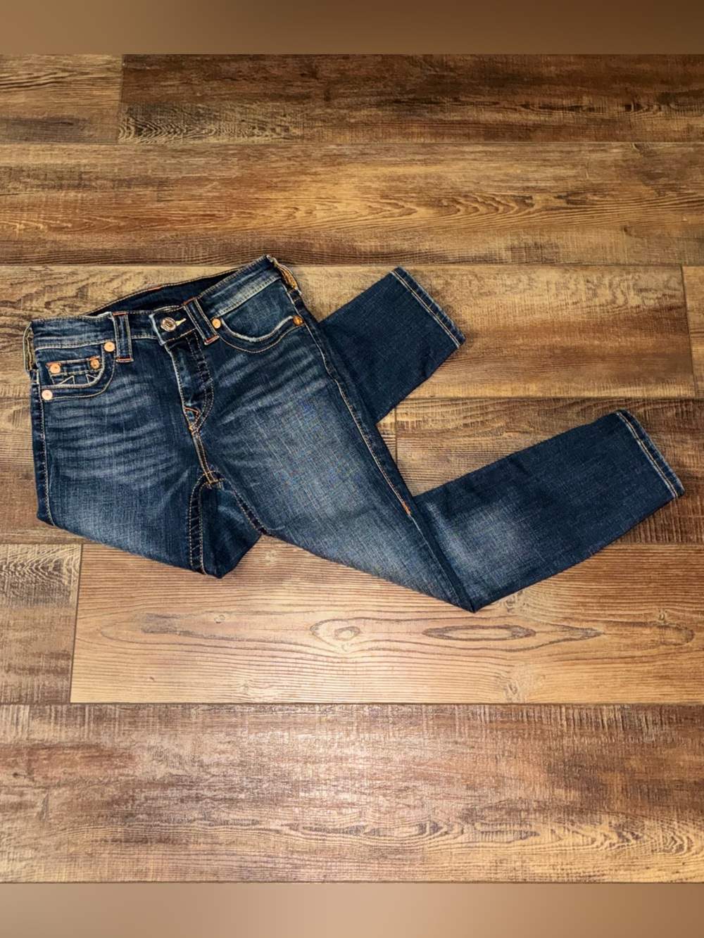True Religion "Halle" High Rise Super Skinny Crop Jeans - Picture 5 of 11